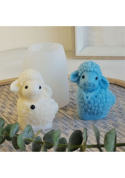 3D Sevimli Koyun Silikon Kalıp Kendin Yap Hayvan Mum Yapımı Alçı Reçine Sabun Kalıbı El Sanatları Çikolata Fondan Pişirme Aracı (Yurt Dışından) indirimleri