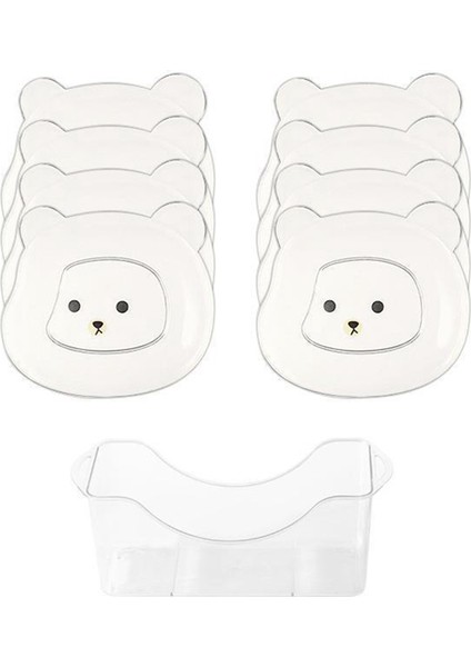 Şeffaf Sevimli Karikatür Şeklinde Ayı Tükürük Kemik Kabı Masaüstü Çöp Kutusu Atıştırmalık Yiyecek Artıkları Meyve Tabağı Mutfak Sofra Takımı (Yurt Dışından) fırsatları