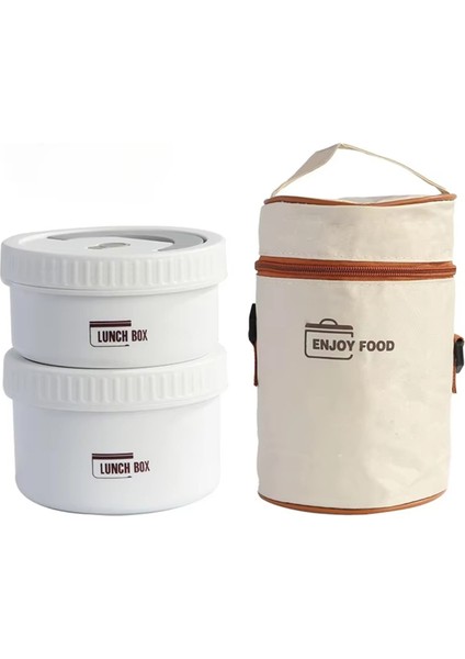 Paslanmaz Çelik Isı Yalıtımlı Öğle Yemeği Kutusu, Yalıtım Çantalı Yemek Kabı, Sıcak ve Soğuk Yemekler Için Gıda Saklama A (Yurt Dışından)