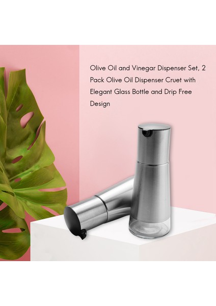 Zeytinyağı ve Sirkelik Seti, 2'li Paket Zeytinyağı Dispenseri, Şık Cam Şişe ve Damlatmayan Tasarım (Yurt Dışından) fırsatları