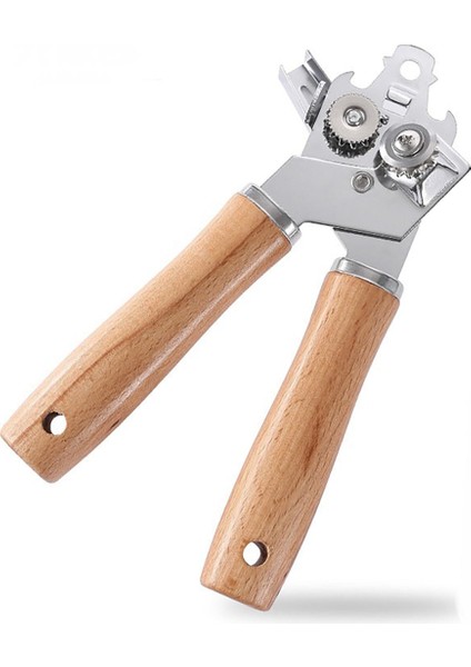 Ahşap Saplı Metal Konserve Açacağı, Keskin Bıçaklı ve Pürüzsüz Kenarlı El Konserve Açacağı, Elde Taşınabilir Konserve Açacakları (Yurt Dışından)