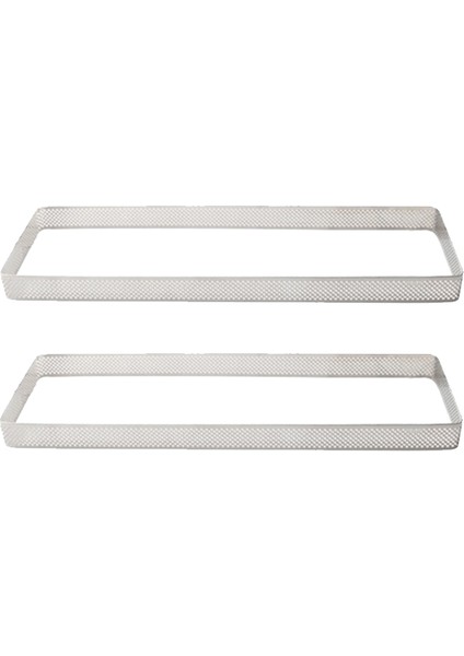 Dikdörtgen Paslanmaz Çelik Tartlet Kalıpları Fransız Tatlısı Mus Meyveli Turta Tart Halkası Kiş Kek Kalıbı (Yurt Dışından)