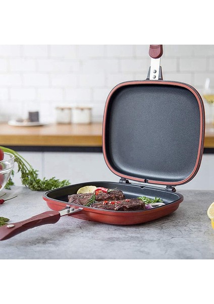 Adet 28 cm ve 30 cm Çift Tava Izgara Tencere Yapışmaz Çift Omlet Çevirmeli Tava Için Sızdırmazlık Halkası (Yurt Dışından) fiyatları