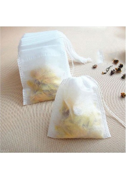 100 Adet Boş Çay Poşeti Çevre Dostu Gıda Sınıfı Filtre Kağıdı Ip Isı Yalıtımlı Bitki Çay Poşeti 5,5 x 7 cm (Yurt Dışından) modelleri