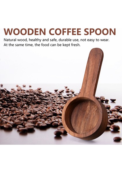 Ahşap Ölçü Kaşığı Seti Mutfak Ölçü Kaşıkları Çay Kahve Kepçesi Şeker Baharat Ölçü Kaşığı Ölçü Aletleri, 2 Adet (Yurt Dışından) fırsatları