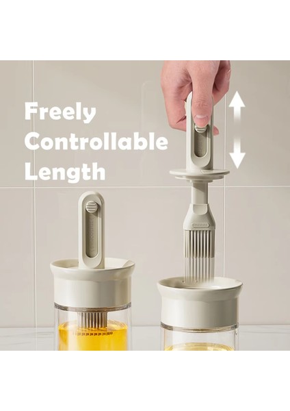 Entegre Şişeli Ayarlanabilir Teleskopik Yağ Fırçası, Yüksek Sıcaklığa Dayanıklı, Mutfak, Barbekü ve Fırınlama Için Ideal (Yurt Dışından) modelleri