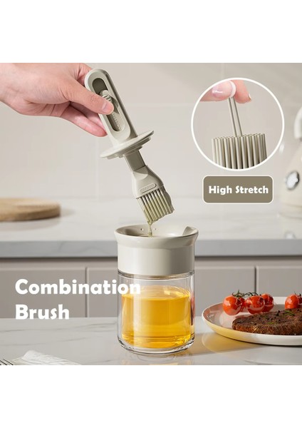 Entegre Şişeli Ayarlanabilir Teleskopik Yağ Fırçası, Yüksek Sıcaklığa Dayanıklı, Mutfak, Barbekü ve Fırınlama Için Ideal (Yurt Dışından) indirimleri