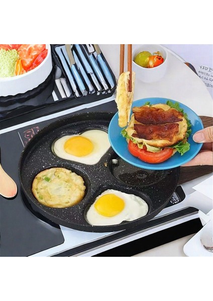 Delikli Kahvaltı Tavası Mini Omlet Tavası Ev Mutfak Aletleri Yapışmaz Küçük Kızartma Tavası Yumurta Hamur Kalıbı (Yurt Dışından) indirimleri