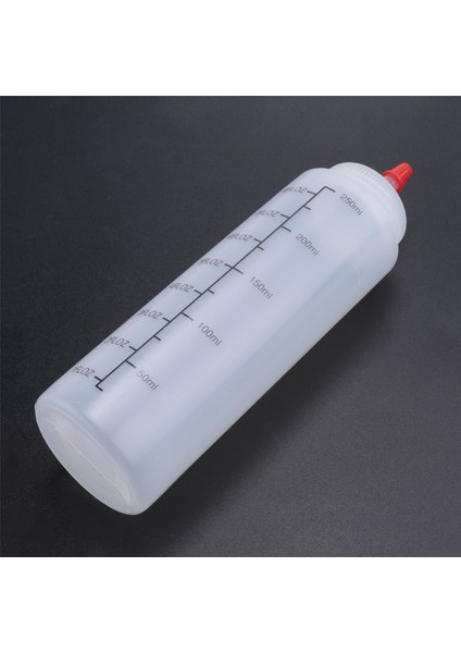 Kırmızı Uçlu Kapaklı 12'li Paket 8 Oz Sos Sıkma Şişeleri - Ketçap, Soslar ve Şuruplar Için Dayanıklı Plastik Sıkma Şişesi (Yurt Dışından)