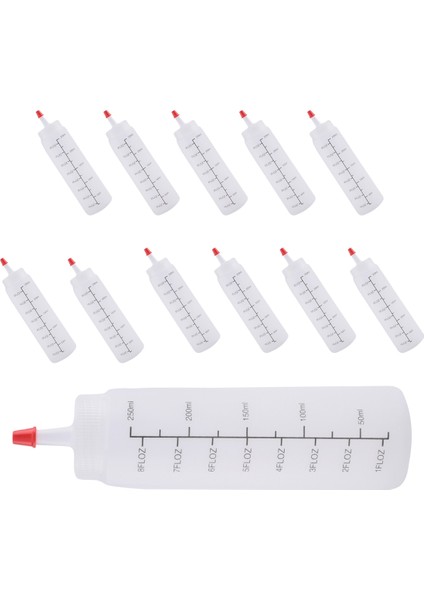 Kırmızı Uçlu Kapaklı 12'li Paket 8 Oz Sos Sıkma Şişeleri - Ketçap, Soslar ve Şuruplar Için Dayanıklı Plastik Sıkma Şişesi (Yurt Dışından) fırsatları