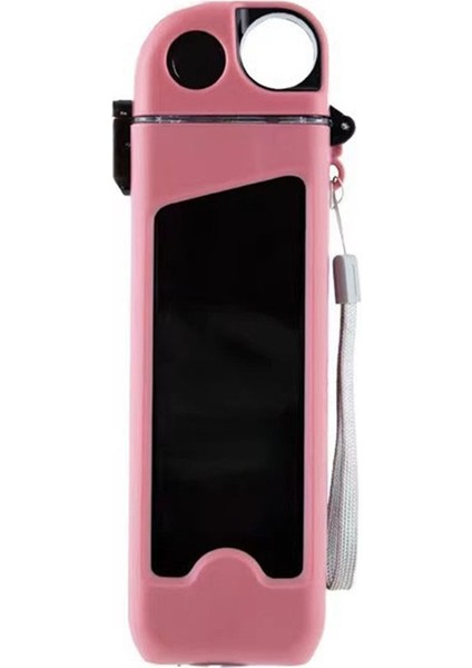 350 ml Spor Su Bardağı Kare Şekilli Öğrenci Plastik Su Şişesi Fitness Bardağı Pipetli Su Isıtıcısı Açık Hava Spor Su Şişesi, C (Yurt Dışından)