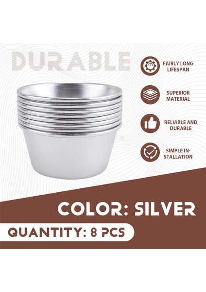 Parça Bireysel Kalıplar Puding Kalıpları Kaplar Mini Çikolata Erimiş Kaplar Yapışmaz Kek Kek Kurabiye Puding Kalıbı (Yurt Dışından) fırsatları