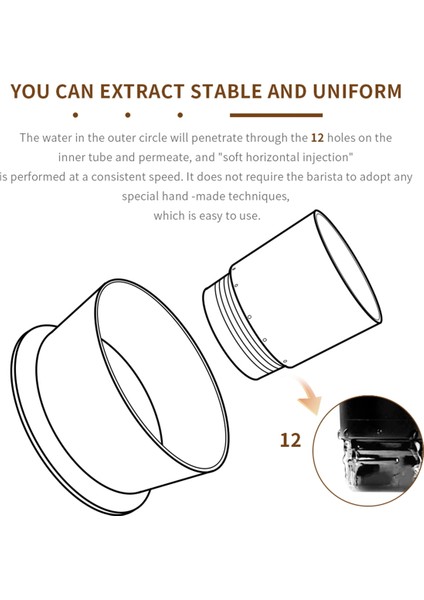 Ceado Hoop Kahve Demleyicisi ile Uyumlu Filtre Kağıtlı Çıkarılabilir Espresso Kahve Filtresi Kupası (Yurt Dışından) fırsatları