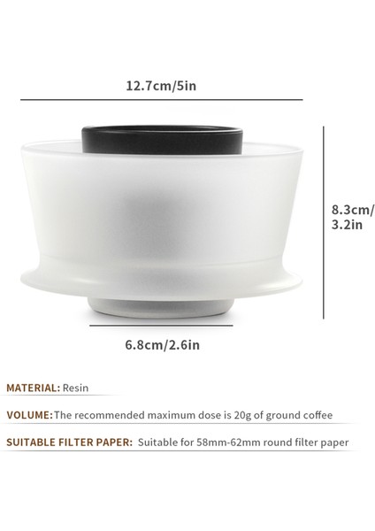 Ceado Hoop Kahve Demleyicisi ile Uyumlu Filtre Kağıtlı Çıkarılabilir Espresso Kahve Filtresi Kupası (Yurt Dışından) indirimleri