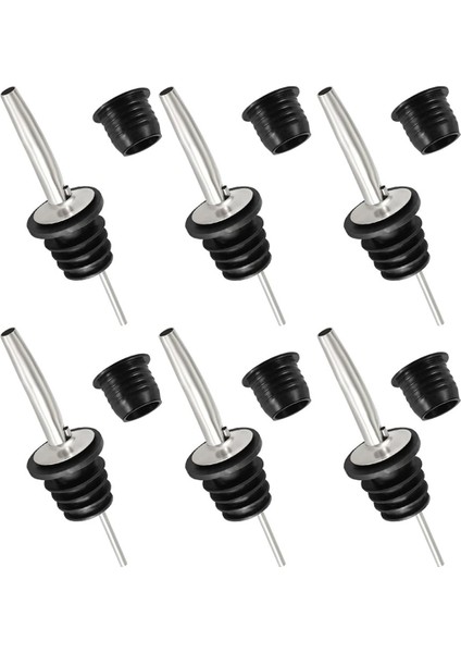 12 Parçalı Likör Dökme Ağzı ve Adaptörleri, Alkol Şişeleri Için Hızlı Dökme Aparatları, Paslanmaz Çelik Zeytinyağı Dökme Ağzı Likör Dökme Aparatları (Yurt Dışından)