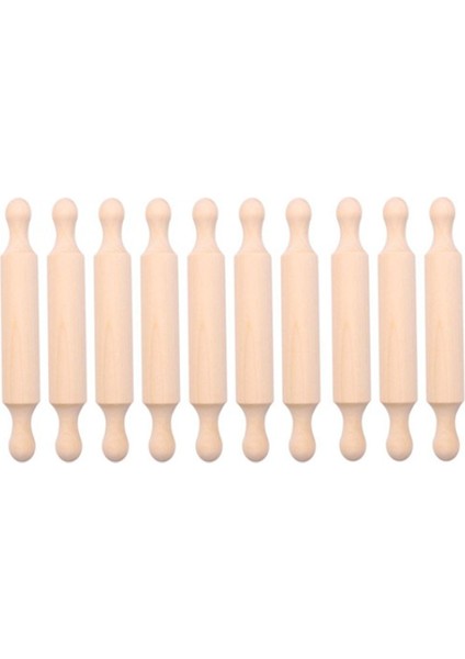 Inç Ahşap Mini Oklava Uzun Mutfak Pişirme Küçük Hamur Oklava Çocuklar Için Fondan Pasta Pizza El Sanatları 10 Adet (Yurt Dışından)