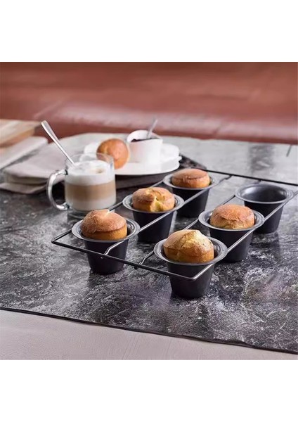 Bardaklık Yapışmaz Popover Tepsisi Muffin Cupcake Pişirme Kabı Puding Tepsisi Fırında Pişirme Için Frittata Muffin Kiş Puding Kek (Yurt Dışından) fiyatları