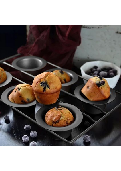 Bardaklık Yapışmaz Popover Tepsisi Muffin Cupcake Pişirme Kabı Puding Tepsisi Fırında Pişirme Için Frittata Muffin Kiş Puding Kek (Yurt Dışından) fırsatları
