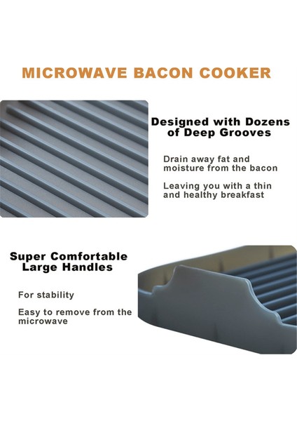 Silikon Mikrodalga Pastırma Tepsisi Mikrodalga Pastırma Makinesi Gıda Sınıfı Silikon Mikrodalga Pastırma Tavası Siyah (Yurt Dışından) indirimleri