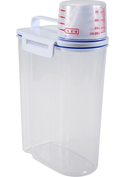 Pirinç Gevreği Saklama Kabı - Hava Geçirmez Kuru Gıda Pirinç Saklama Kabı Plastik Küçük Pirinç Dağıtıcısı ve Ölçü Kabı (Yurt Dışından) modelleri