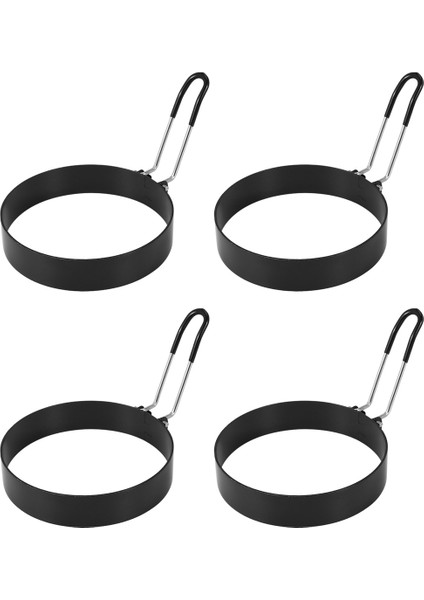 Yumurta Halkaları, 4'lü Paket Paslanmaz Çelik Yumurta Pişirme Halkaları, Yumurta ve Omlet Kızartmak Için Krep Kalıbı (Yurt Dışından) modelleri