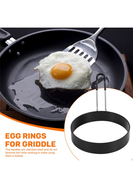 Yumurta Halkaları, 4'lü Paket Paslanmaz Çelik Yumurta Pişirme Halkaları, Yumurta ve Omlet Kızartmak Için Krep Kalıbı (Yurt Dışından) indirimleri