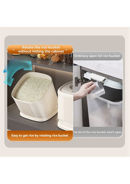 Böcek Geçirmez Nem Geçirmez Pirinç Fıçısı Ev Tipi Yüksek Dereceli Pirinç Depolama Pirinç Silindiri ile Gömülebilir (Yurt Dışından) indirimleri