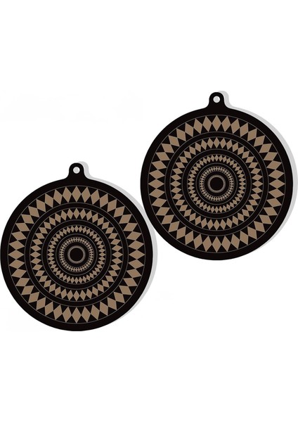 2 Adet Termokromik Silikon Indüksiyonlu Ocak Koruyucu Mat - Indüksiyonlu Pişirme Kapları Için Kaymaz Indüksiyonlu Ocak Matı (Yurt Dışından)