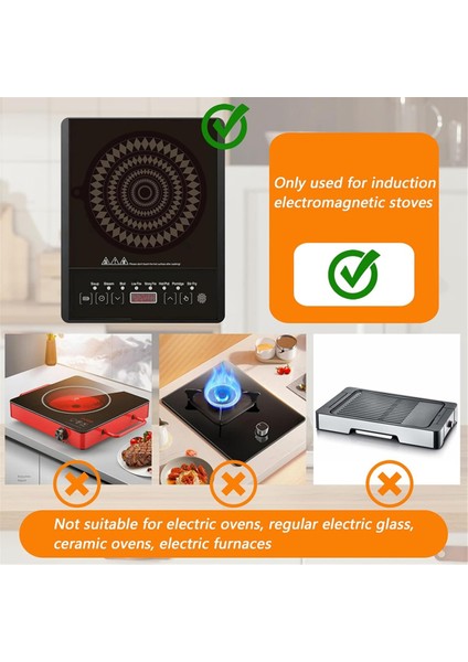 2 Adet Termokromik Silikon Indüksiyonlu Ocak Koruyucu Mat - Indüksiyonlu Pişirme Kapları Için Kaymaz Indüksiyonlu Ocak Matı (Yurt Dışından) indirimleri