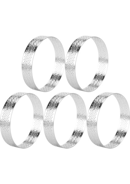 10 Adet 9 cm Delikli Yuvarlak Tart Halkaları Paslanmaz Çelik Tatlı Meyveli Turta Kiş Kek Mus Kalıbı Mutfak Pişirme Kalıbı (Yurt Dışından) fırsatları