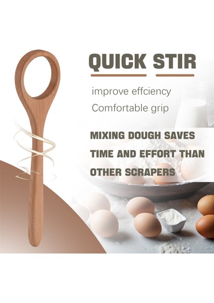 12 Inç Ahşap Danimarka Hamur Çırpıcı Ekşi Maya Çırpıcı Hamur Mikseri Ekmek Çırpma Aleti Ekşi Maya Ekmeği Karıştırmak Için (Yurt Dışından) fırsatları