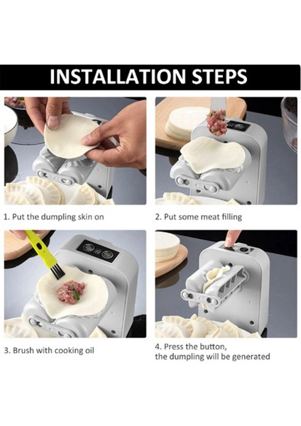 Otomatik Mantı Makinesi Ev Tipi Çift Kafa Kaymaz Mantı Makinesi Pres Kalıp Yapma Aleti Manuel Mutfak B (Yurt Dışından) modelleri
