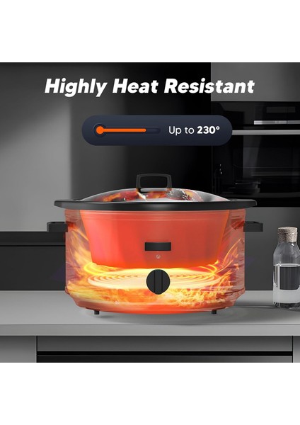 Yavaş Pişirici Kaplamaları, 6 Litre Yavaş Pişirici Kaplaması, Yeniden Kullanılabilir Silikon Yavaş Pişirici Kaplaması, Güveç Kaplamalarına Uygun Kaplamalar (Kırmızı) (Yurt Dışından) fiyatları