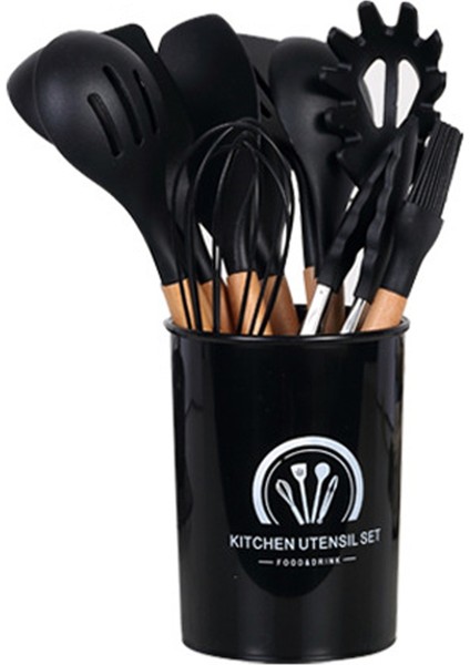 Şef Silikon Mutfak Gereçleri Seti, 34 Parçalı Isıya Dayanıklı Mutfak Aletleri ve Rende Siyah (Yurt Dışından) fiyatları