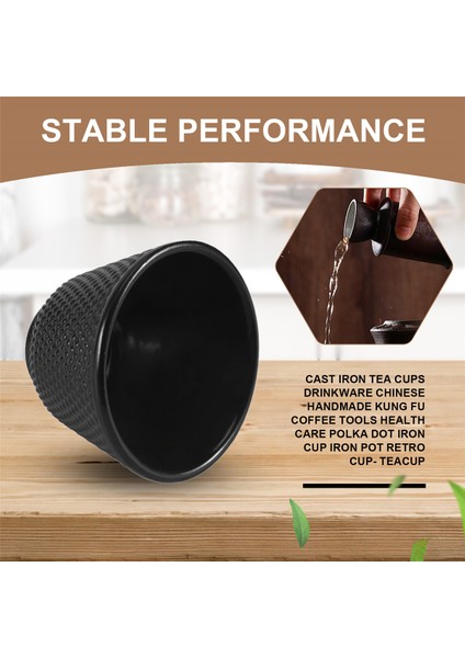 Dökme Demir Çay Fincanları, Içecek Kapları, Çin El Yapımı Kung Fu Kahve Aletleri, Sağlık Bakım, Benekli Demir Fincan, Demir Tencere, Retro Fincan - Çay Fincanı (Yurt Dışından) indirimleri