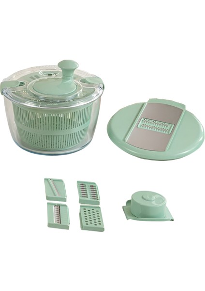 Yüksek Sıcaklıklı Sebze Kurutucusu Çok Fonksiyonlu Rende Meyve ve Sebze Süzgeç Sepeti Mutfak Lavabosu Açık Yeşil (Yurt Dışından)