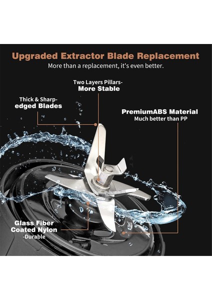 Ninja Için SS101 Yedek Bıçak 7 Kanatçık, SS100, SS300, SS351, SS400, SS401, CO351B Için Blender Yedek Parçaları (Yurt Dışından) fiyatları