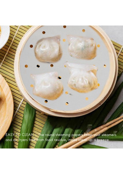 100 Adet Fritöz Kaplaması, 9 Inç Bambu Buhar Kaplaması, Premium Delikli Parşömen Buhar Kağıdı, Yapışmaz Buhar Matı, 5.3 ve 5.8 Qt Fritözler/pişirme/yemek Pişirme Için Mükemmel (Yurt Dışından) modelleri