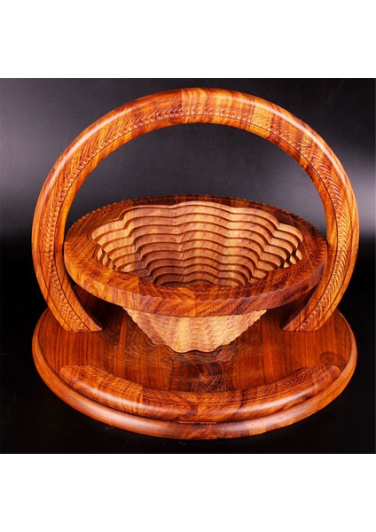 El Yapımı Ahşap Oyma Meyve Tabağı Ahşap Meyve Sepeti Katlanabilir Kuru Meyve Sepeti Katlanabilir Ekmek Kuruyemiş Sepetleri, 3 Izgara (Yurt Dışından) fırsatları