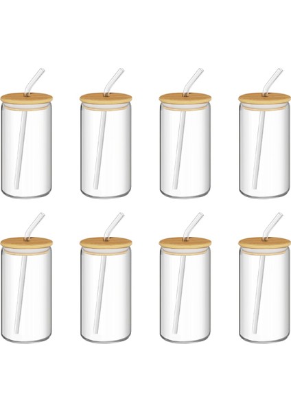 Parçalı Cam Seti, Kapaklı Kavanoz Şeklinde Cam, Pipet, Arkadaşlarınız ve Akrabalarınız Için Şık Bir Hediye (Yurt Dışından) fiyatları