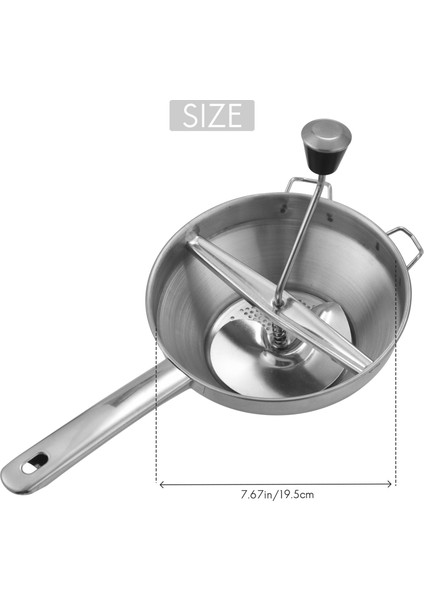 Sebze, Domates ve Yaratıcı Ev Mutfak Aletlerinden Püre Veya Çorba Yapmak Için Mükemmel Paslanmaz Çelik Döner Gıda Değirmeni (Yurt Dışından) fiyatları