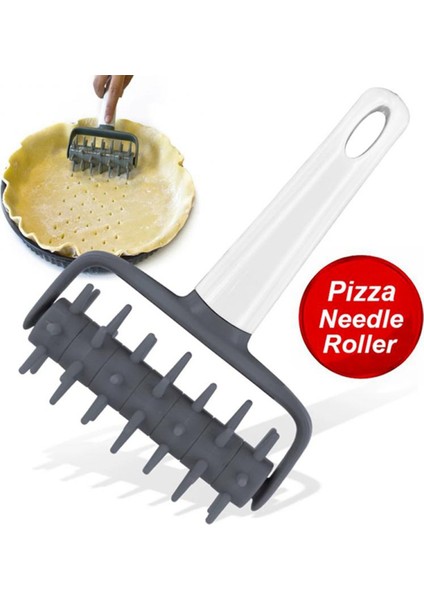 Döner Tekerlek Pizza Delme Makinesi Pizza Aletleri Pizza Fırını Aksesuarları Pizza Dilimleyici Yapışmaz Mutfak Aletleri Gri (Yurt Dışından) fırsatları