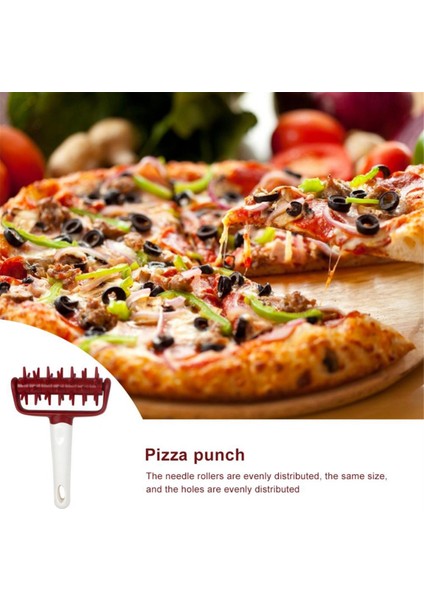 Döner Tekerlek Pizza Delme Makinesi Pizza Aletleri Pizza Fırını Aksesuarları Pizza Dilimleyici Yapışmaz Mutfak Aletleri Gri (Yurt Dışından) indirimleri
