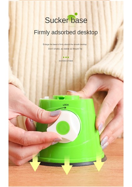 Manuel Sıkacağı Silikon Vakumlu Tabanlı El Kranklı Sıkacağı Kolay Saklama Taşınabilir Manuel Sıkma Meyve Sıkacağı Yeşil (Yurt Dışından) fiyatları