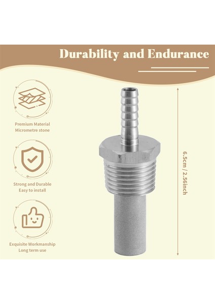 Evde Bira Yapımı Sıralı Oksijenasyon Difüzyon Taşı Havalandırma Taşı 1/2 Npt Karbonatlama Taşı (Yurt Dışından) indirimleri