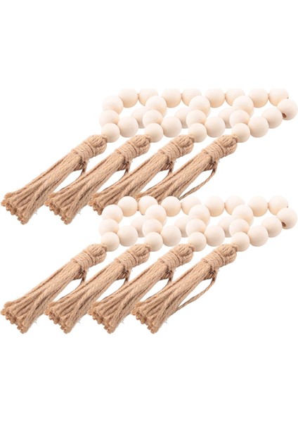 Düğünler, Partiler, Ev, Otel Dekorasyonu, Masa, Yemek Dekorasyonu Için 8 Adet El Yapımı Doğal Ahşap Boncuklu Peçete Halkası Tutucu (Yurt Dışından) modelleri