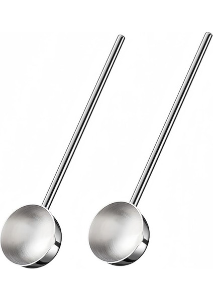 Küçük Çorba Kepçesi Paslanmaz Çelik Metal Derin Kaşık, Dökme Ağzı, 2 Oz Uzun Saplı Sos Kepçeleri, Mutfak Için 2 Paket (Yurt Dışından)