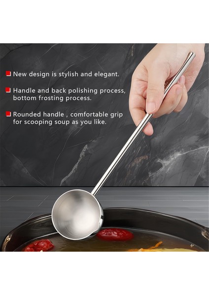 Küçük Çorba Kepçesi Paslanmaz Çelik Metal Derin Kaşık, Dökme Ağzı, 2 Oz Uzun Saplı Sos Kepçeleri, Mutfak Için 2 Paket (Yurt Dışından) indirimleri