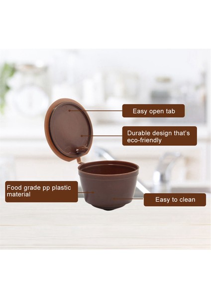 Doldurulabilir Kahve Filtresi Kupası Uyumlu Tat Adaptörü Yeniden Kullanılabilir Makine Pod Uyumlu Kit (Yurt Dışından) modelleri