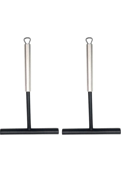 2 Adet Krep Dağıtıcısı Silikon Paslanmaz Çelik Krep Spatulası Krep, Pankek, Pişirme, Mutfak Için Yayıcı (Yurt Dışından)